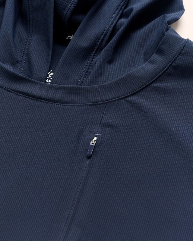 Maxwel Performance T-Shirt Hoodie Navy