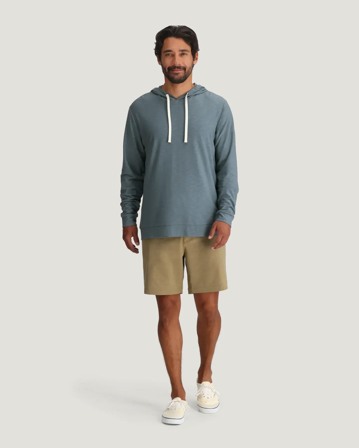 Men's Bamboo Slub Hoodie II Stormy Sea