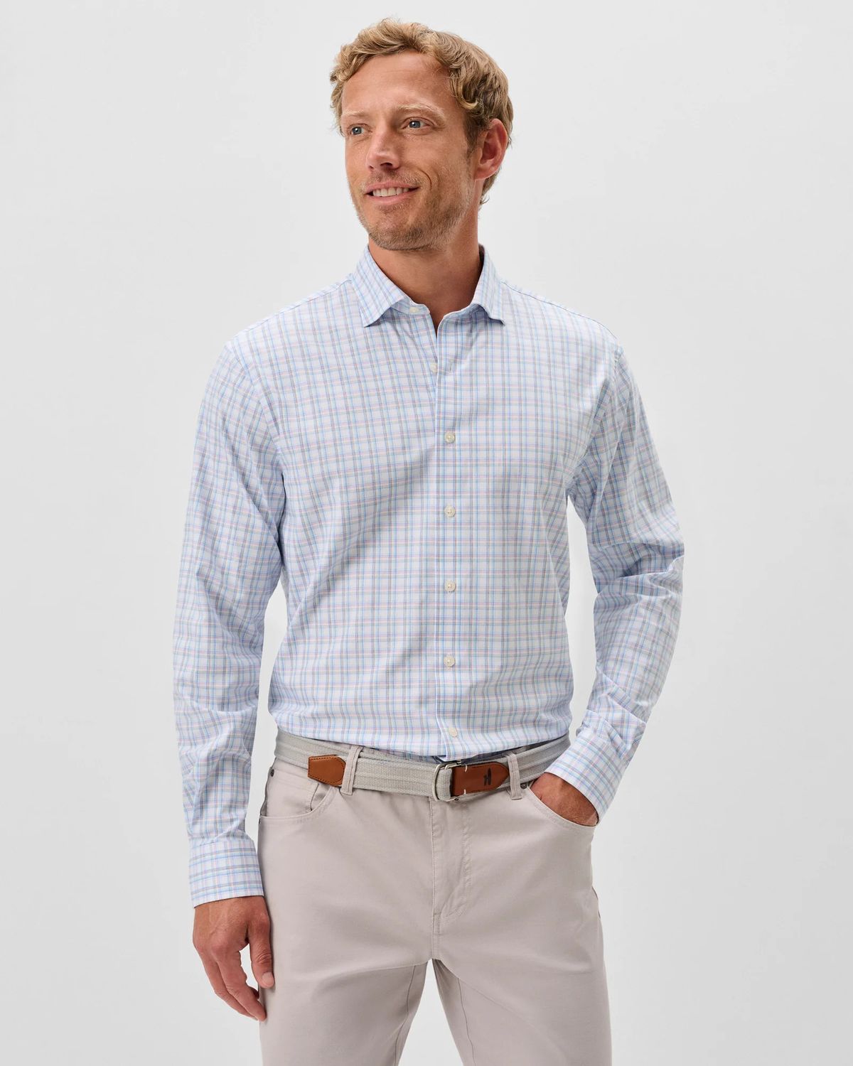 Everyday Performance Button Down Shirt - Salvadore White