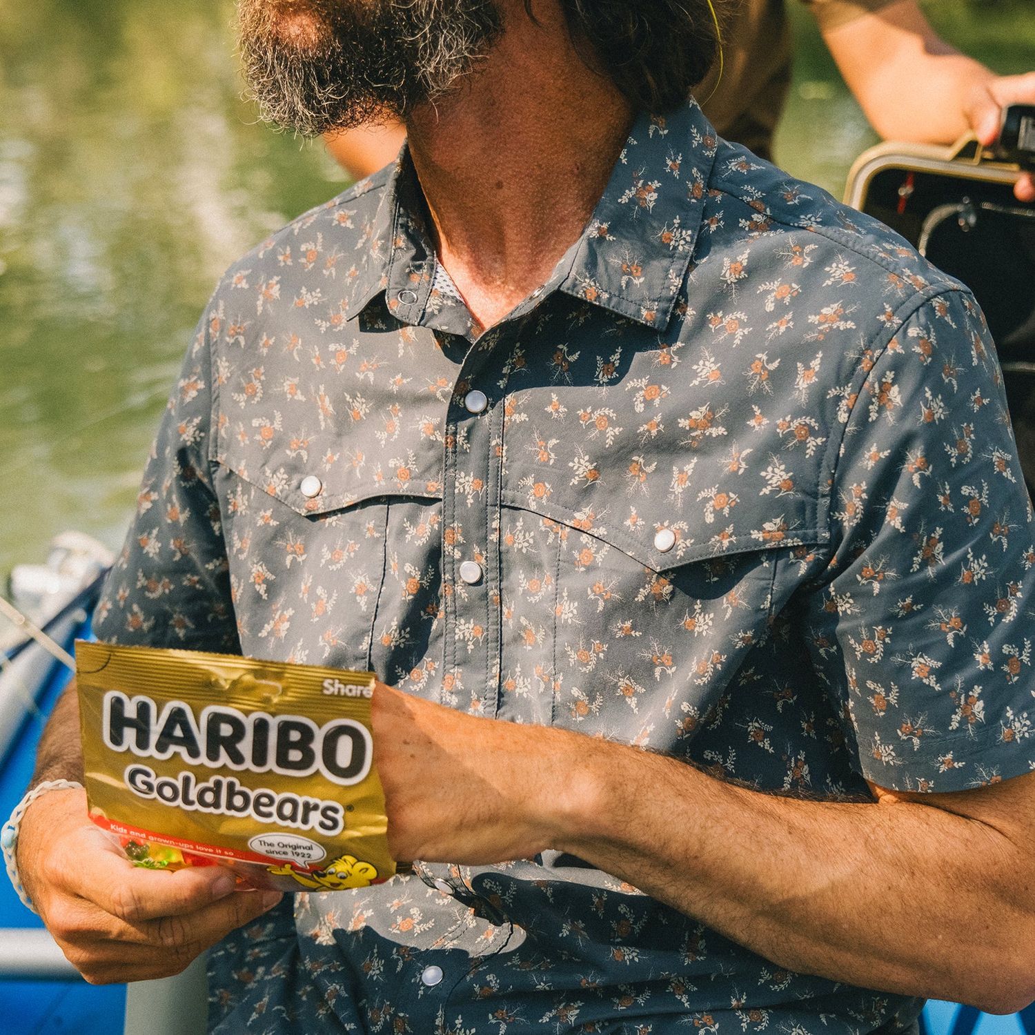 Open Country Tech Shirt Rancher Floral: Dark Slate 