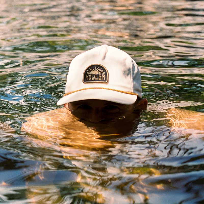 Unstructured Snapback Hats El Sol: White