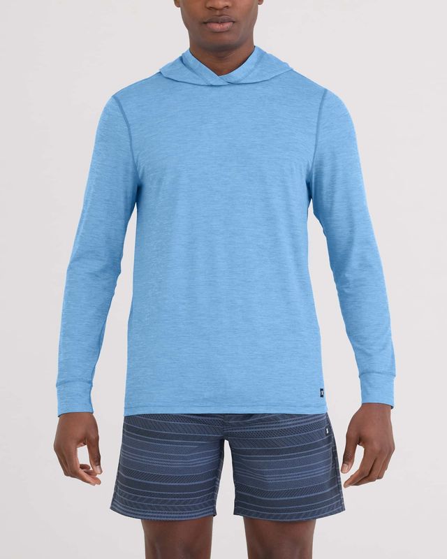 DropTemp All Day Cooling Hoodie Tranquil Blue Heather