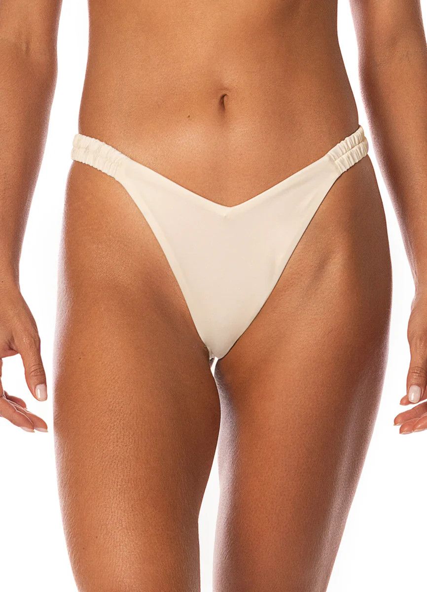 Crystal Pearl Waikiki Regular Rise Double V Bikini Bottom