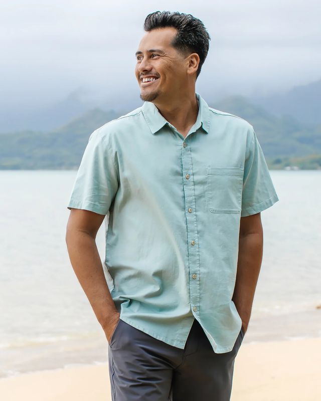 Men's Harbor Short Sleeve Shirt Ocean Mist