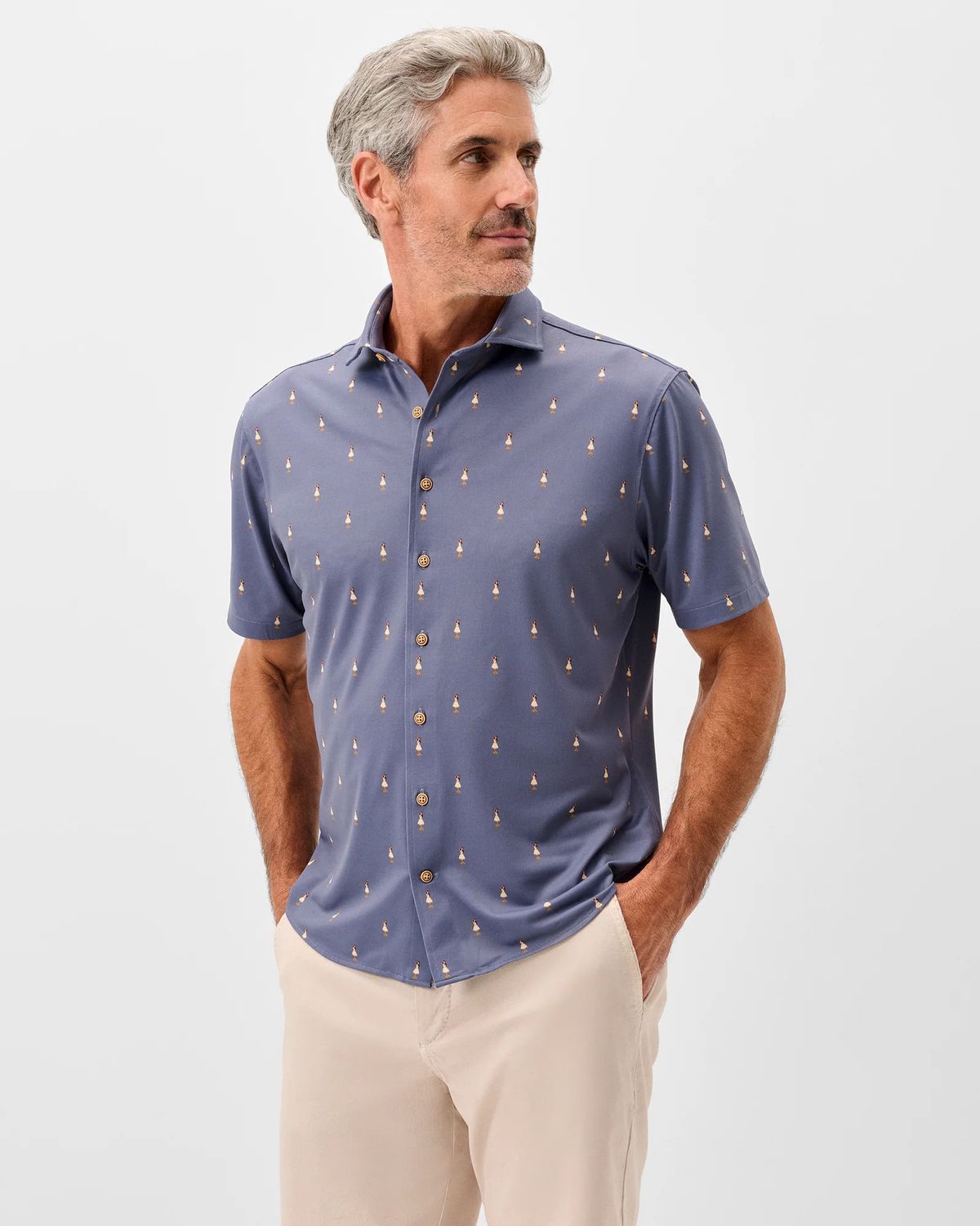 Hula Dance Print Navy