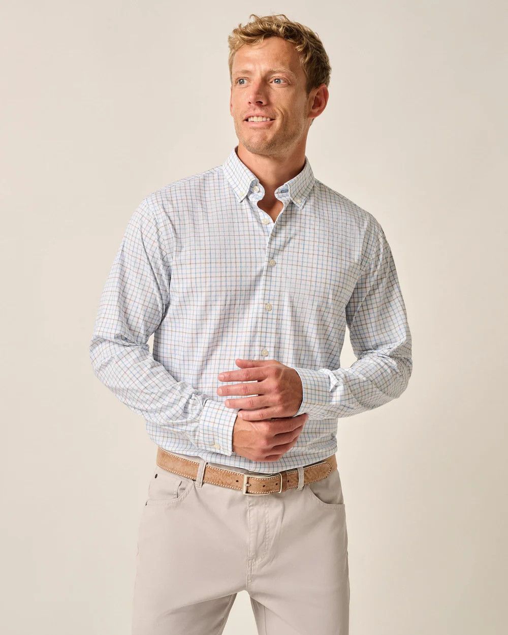 Everyday Performance Button Down Shirt - Paddock Malibu