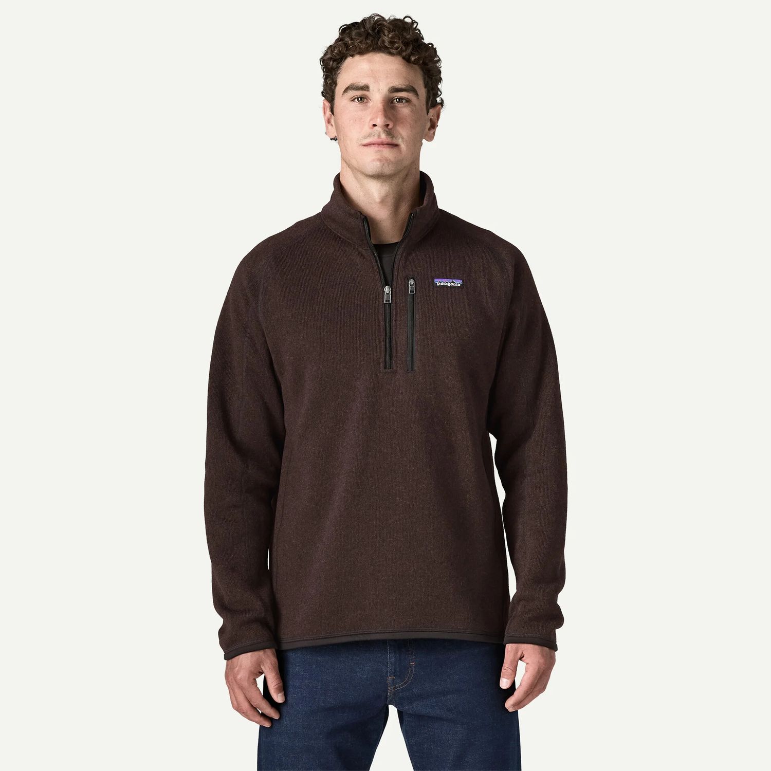 M's Better Sweater 1/4 Zip  Den Brown