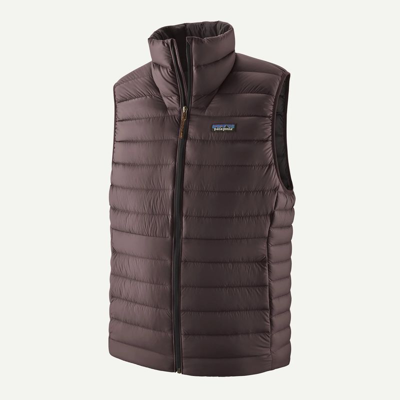 M's Down Sweater Vest Den Brown