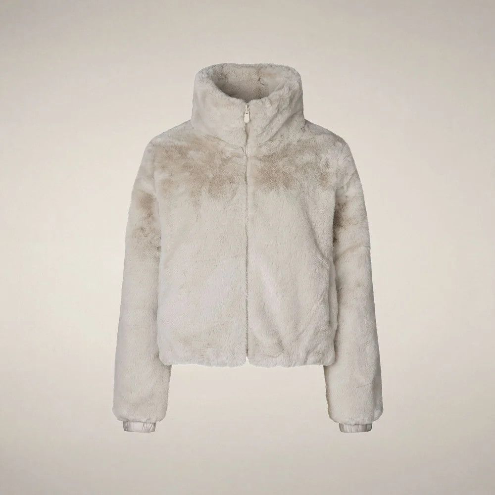 Jeon Reversible Faux Fur Jacket Rainey Beige