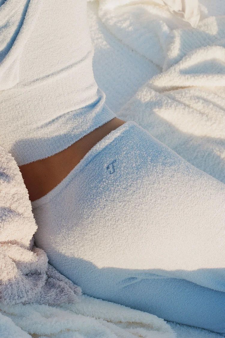 Frankies x Barefoot Dreams Ela Knit PantOcean 