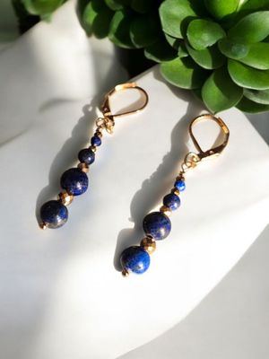 Kolczyki z lapis lazuli