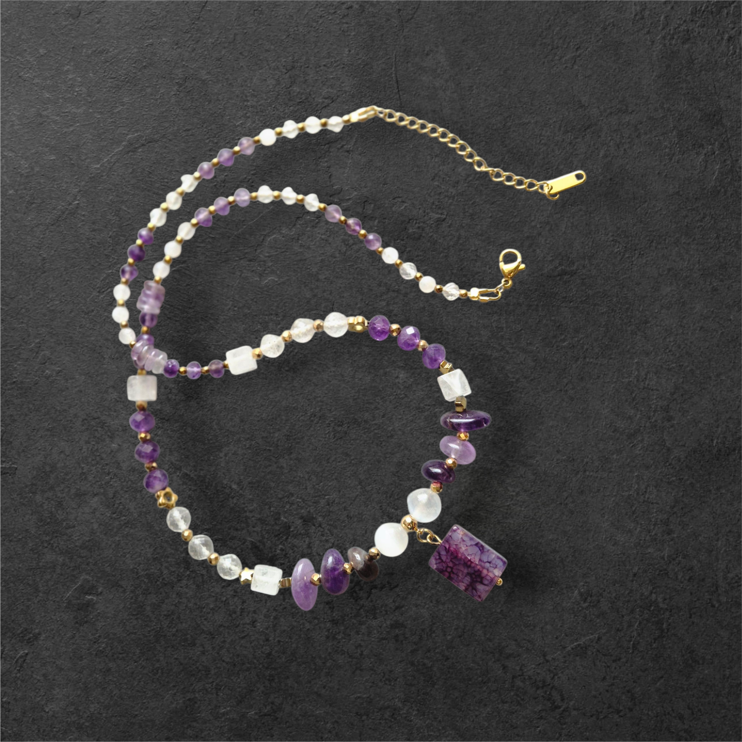 Naszyjnik z ametystem