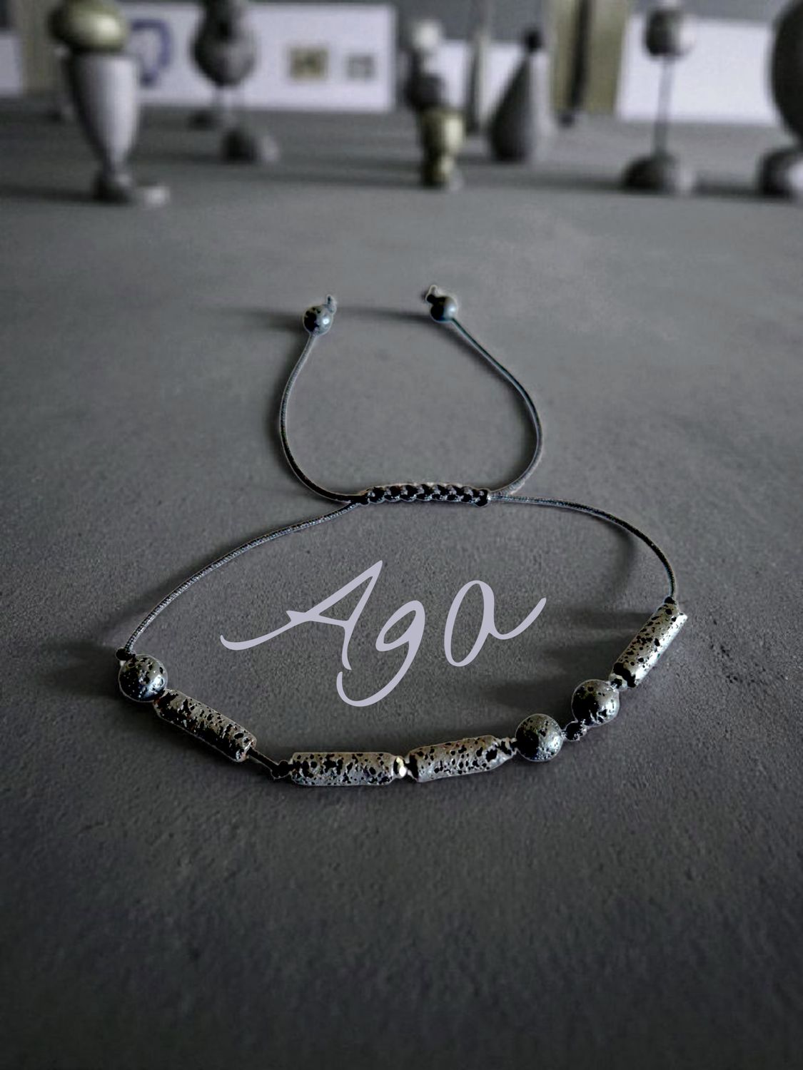 Bransoletka z imieniem kod Morse&#39;a - Aga