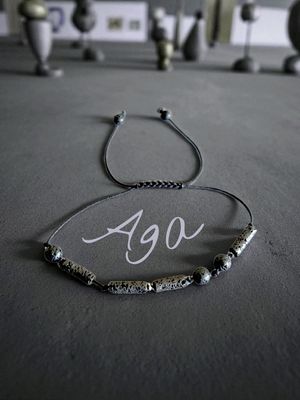 Bransoletka z imieniem kod Morse&#39;a - Aga