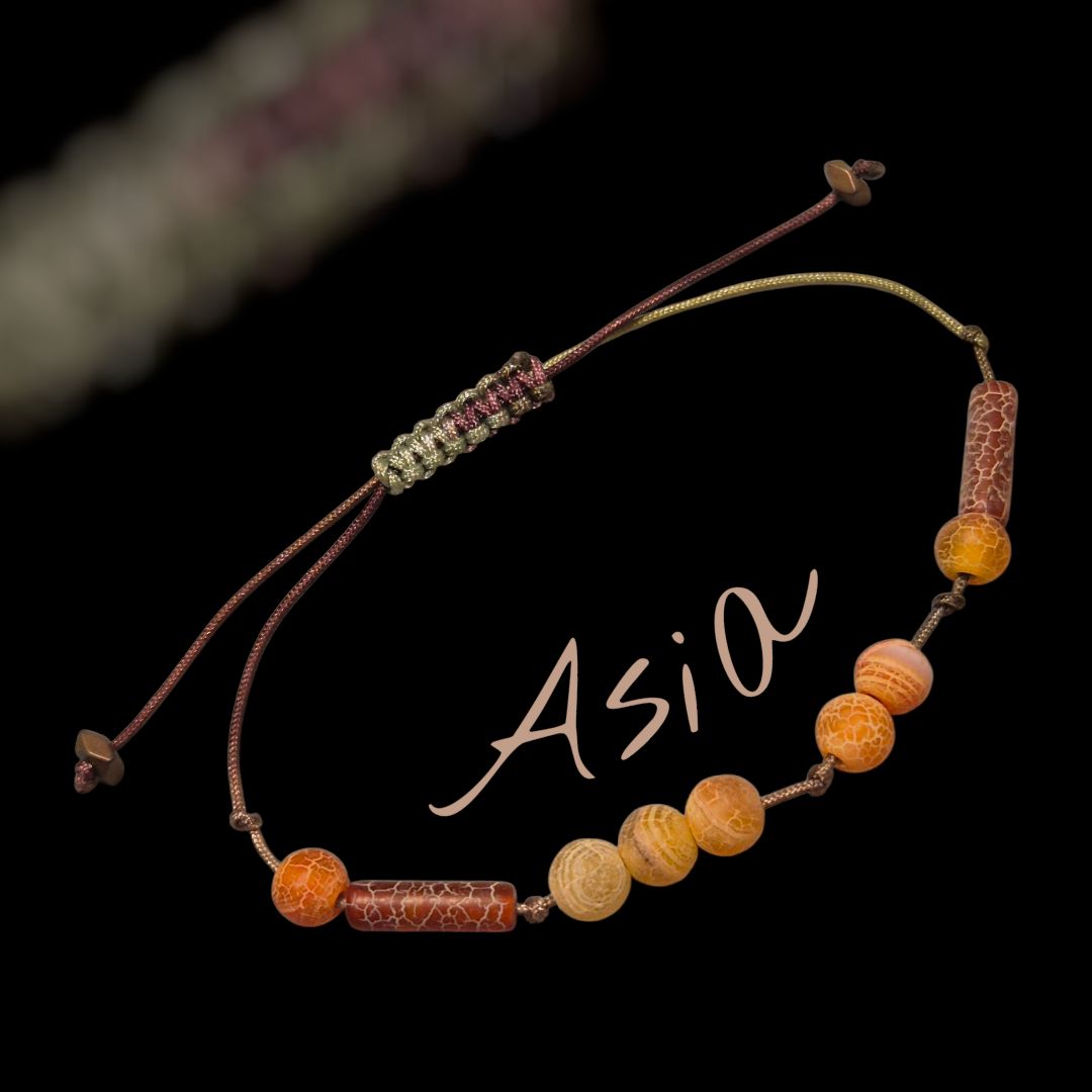 Bransoletka z imieniem kod Morse&#39;a - Asia