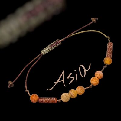 Bransoletka z imieniem kod Morse&#39;a - Asia