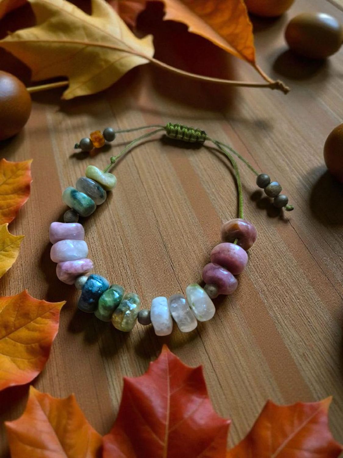 Bransoletka z kolorowym turmalinem