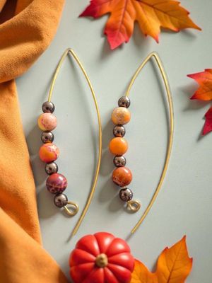 Kolczyki z jaspisami