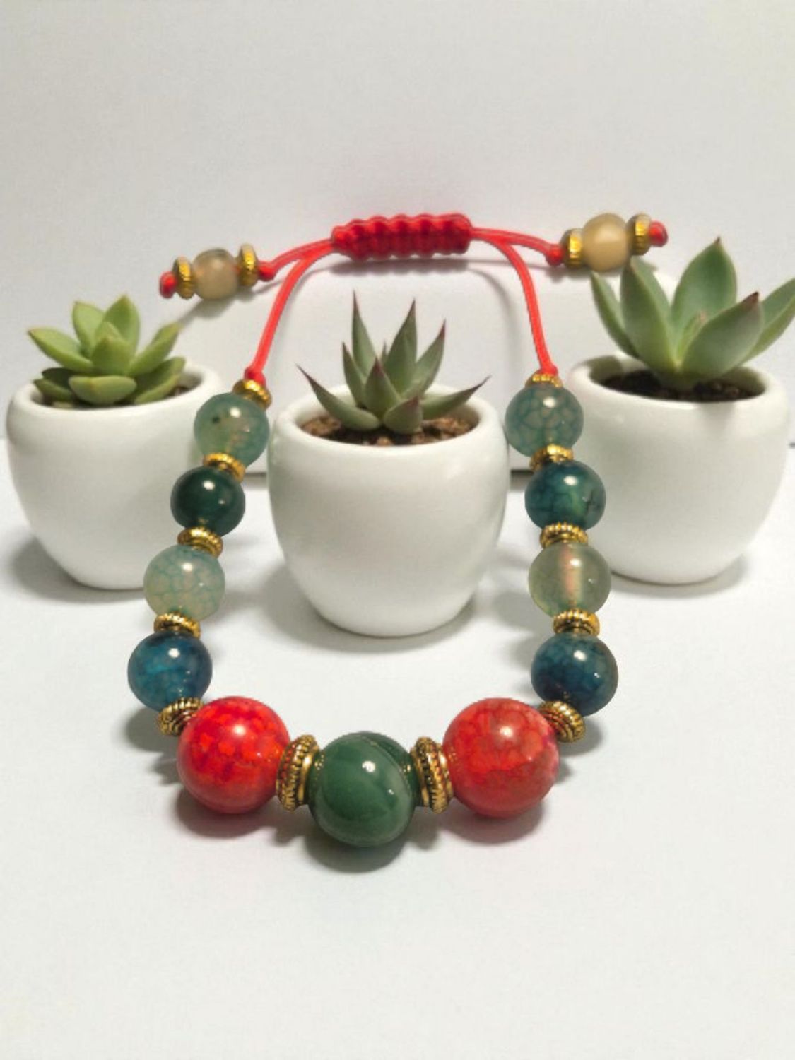 Bransoletka z agatami