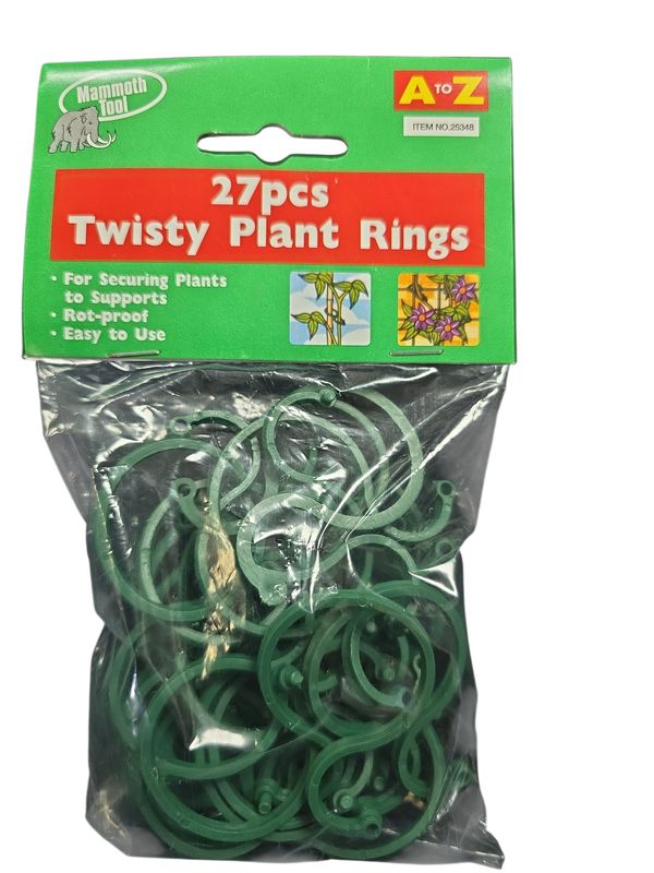 A To Z 27Pcs Twisty Plant Rings