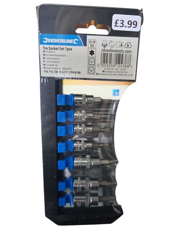 Silverline Trx Socket Set 7 pce