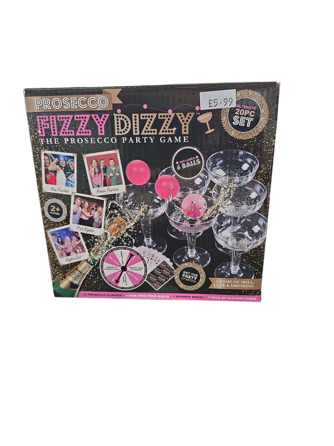 Prosecco Fizzy Dizzy Party Game