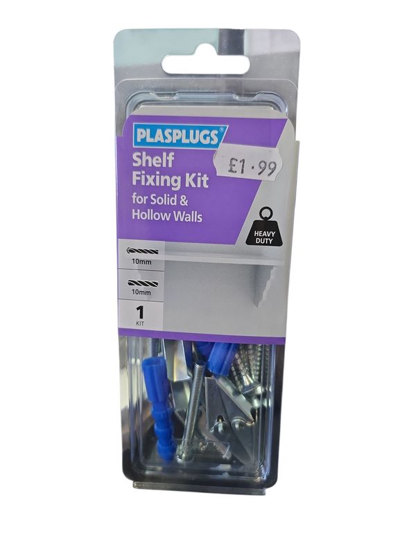 PlasPlugs Shelf Fixing Kit
