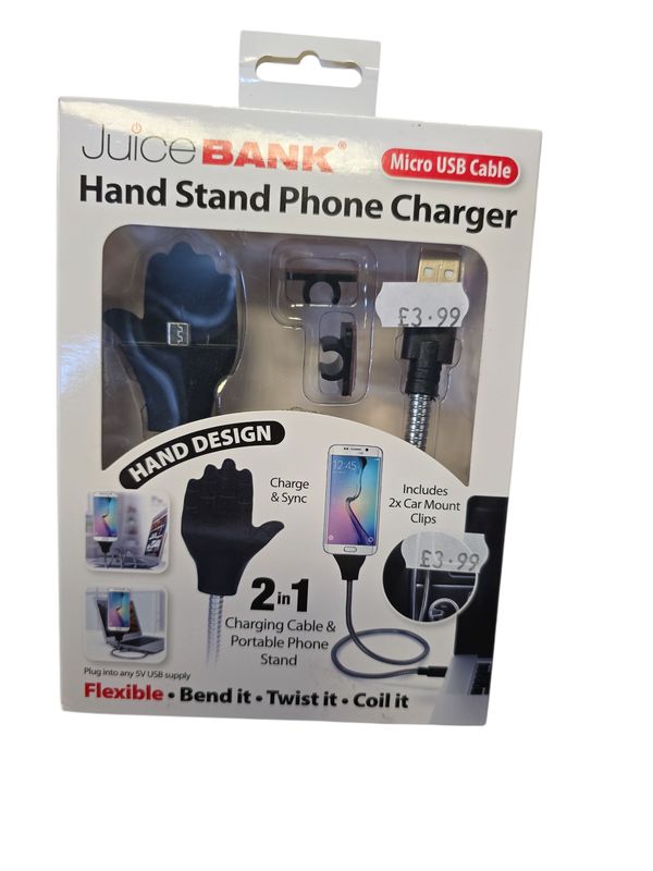 Juice bank Hand Stand Phone Charger