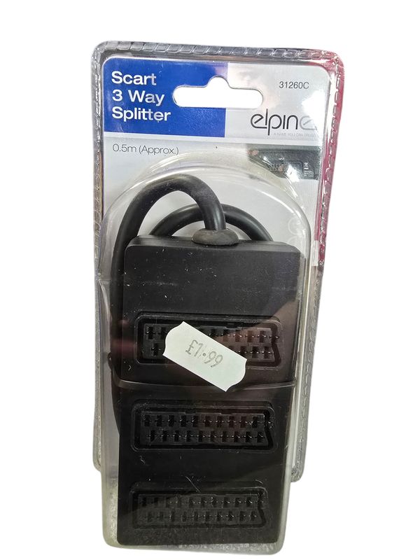 Elpine Scart 3 Way Splitter