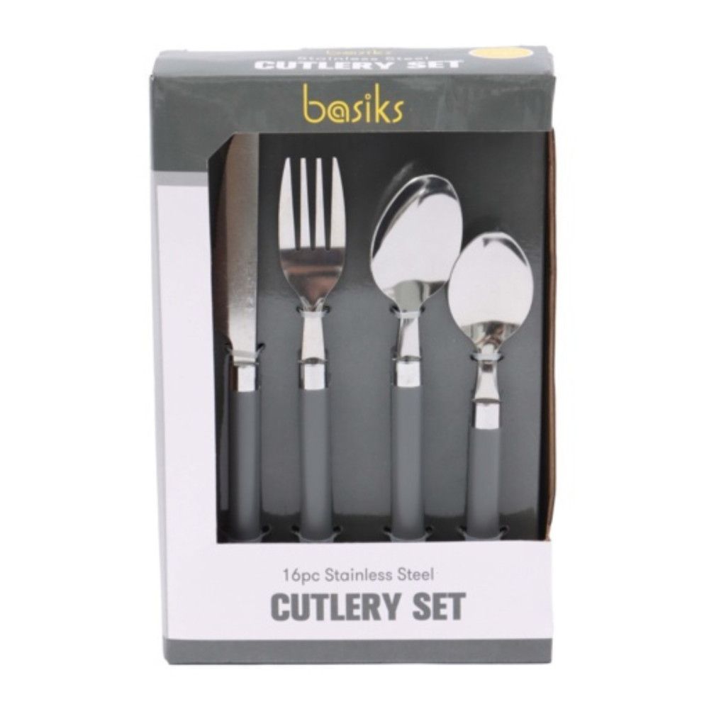Basiks 16pc Stainless Steel Cutlery Set