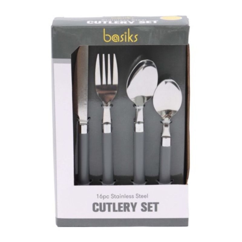 Basiks 16pc Stainless Steel Cutlery Set