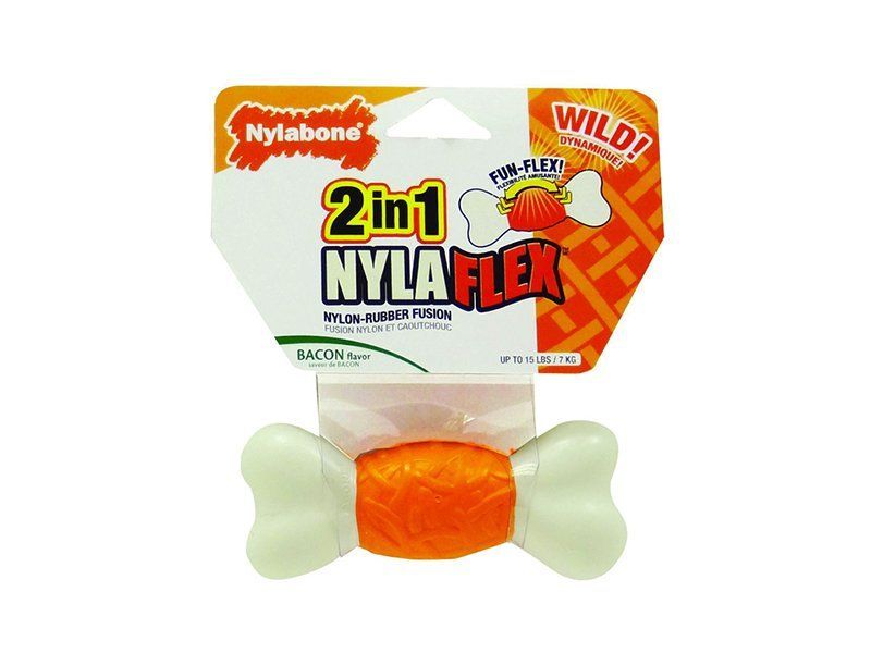 Nylabone 2in1 Nyla-Flex bacon