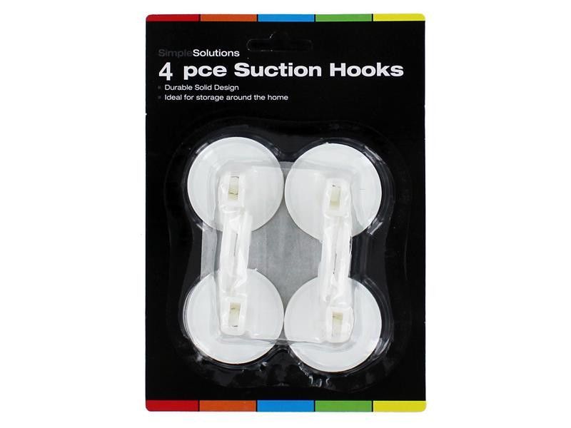 Simple Solutions 4 Pce Suction Hooks
