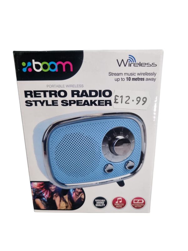 Boom Retro Radio Style Speaker
