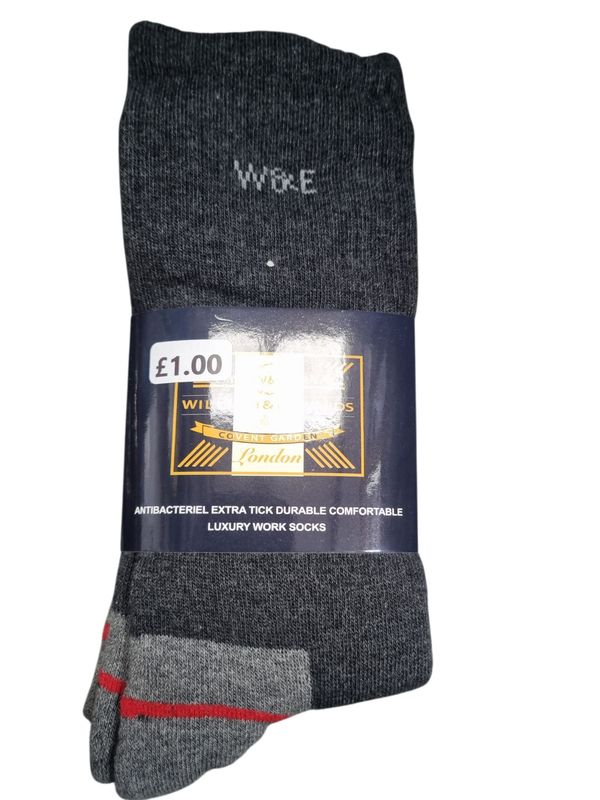 Mens Socks Dark Grey 1Pair