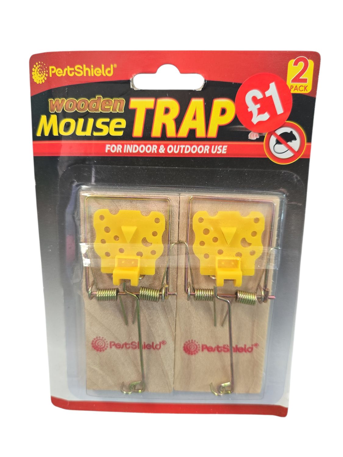 Pets Shield Wooden Mouse Trap 2pk