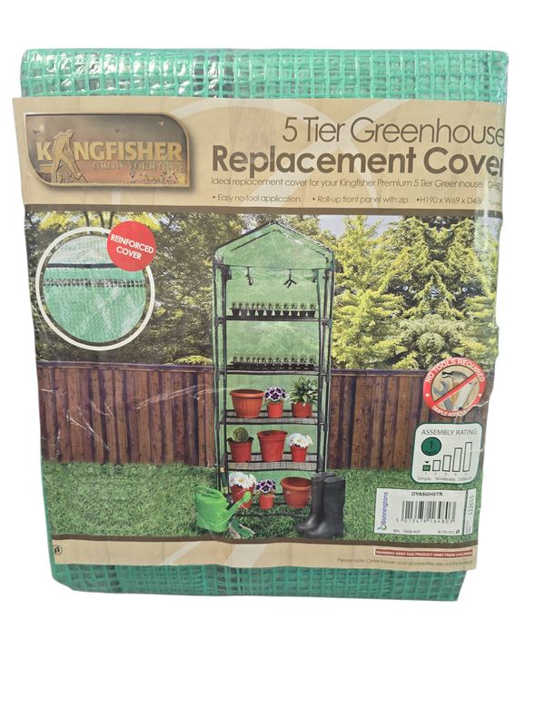 Kingfisher 5 Tier Greenhouse Replacement Cover