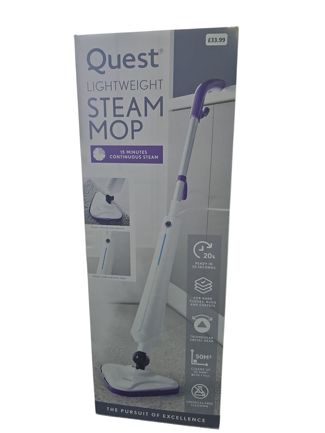 Quest Lightweight Steam Mop