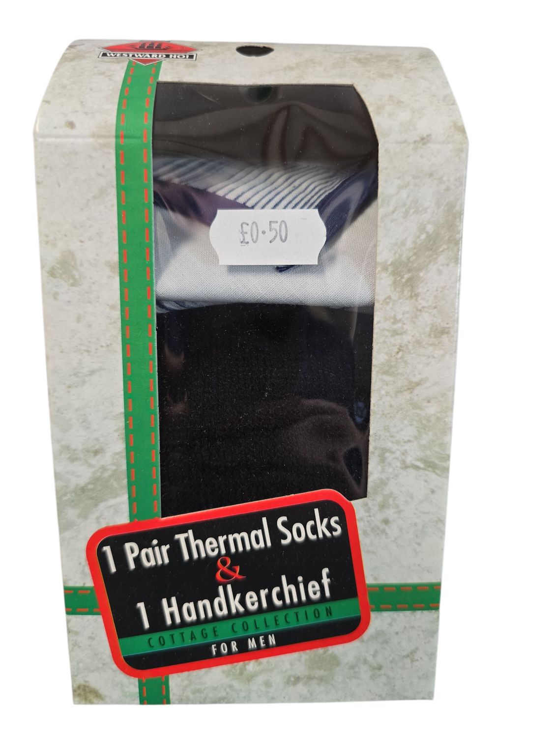 1 Pair Thermal Socks, 1 Handkerchief