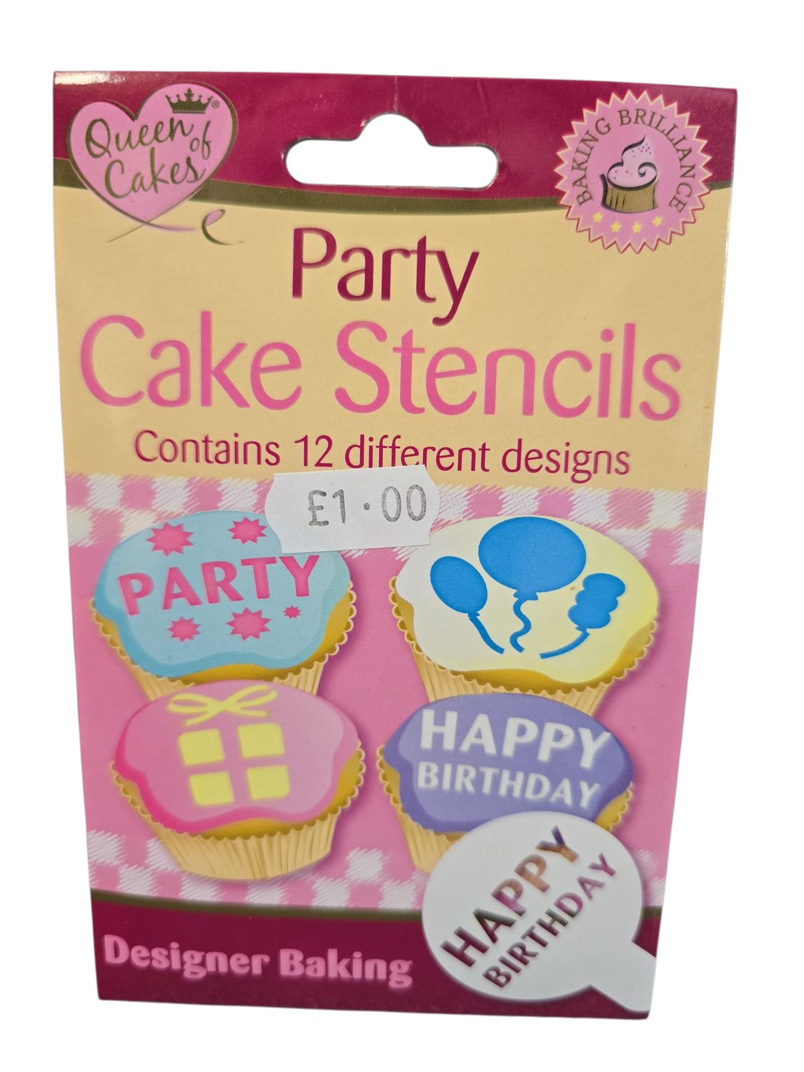 Queen Of Cakes Party Cake Stencil