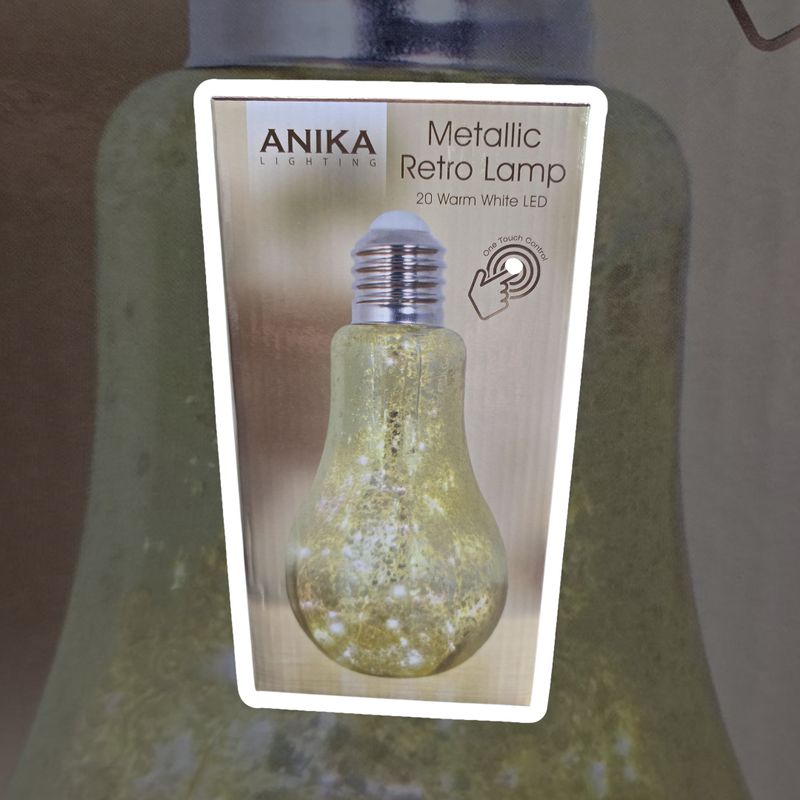 Anika Metallic Retro Lamp