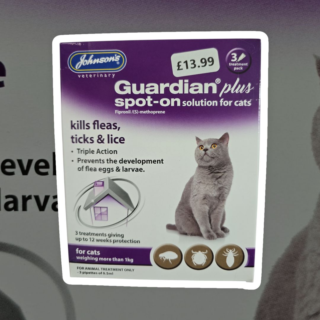 Johnsons veterinary Guardian Plus Spot On Cat 3 Treatment