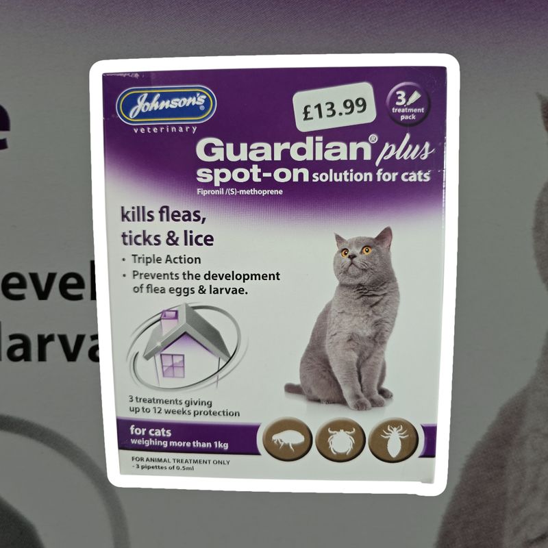 Johnsons veterinary Guardian Plus Spot On Cat 3 Treatment