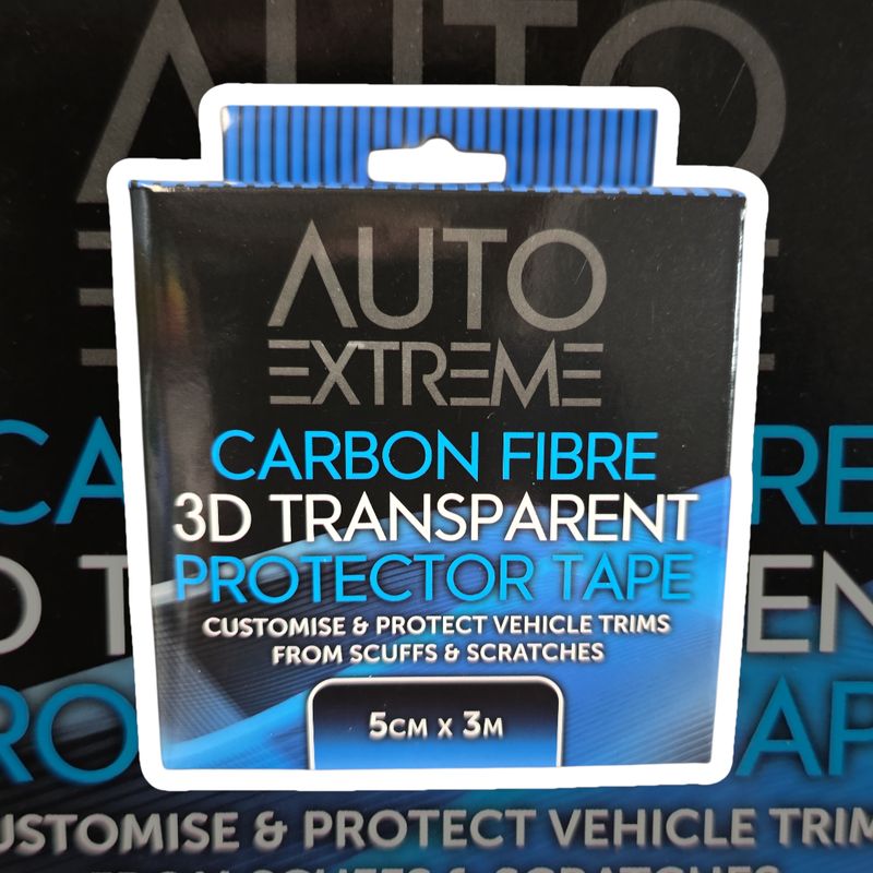 Auto Extreme Carbon Fibre 3D Transparent Protector Tape