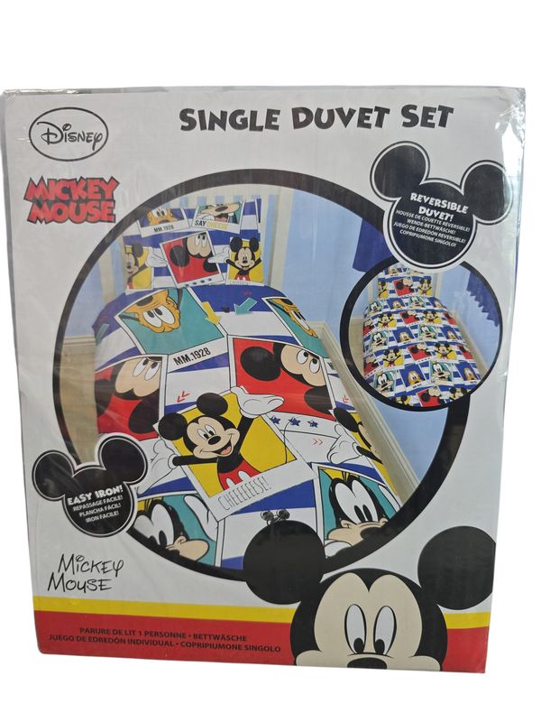 Disney Mickey Mouse Single Duvet Set
