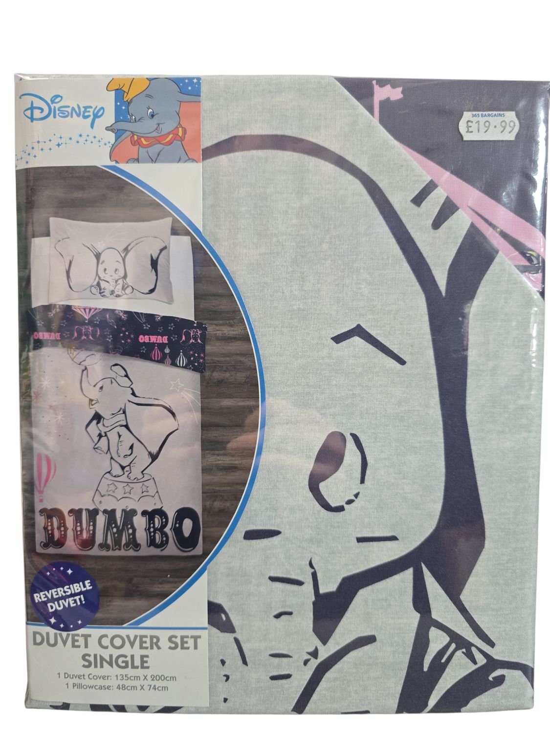 Disney Dumbo Single Duvet Set