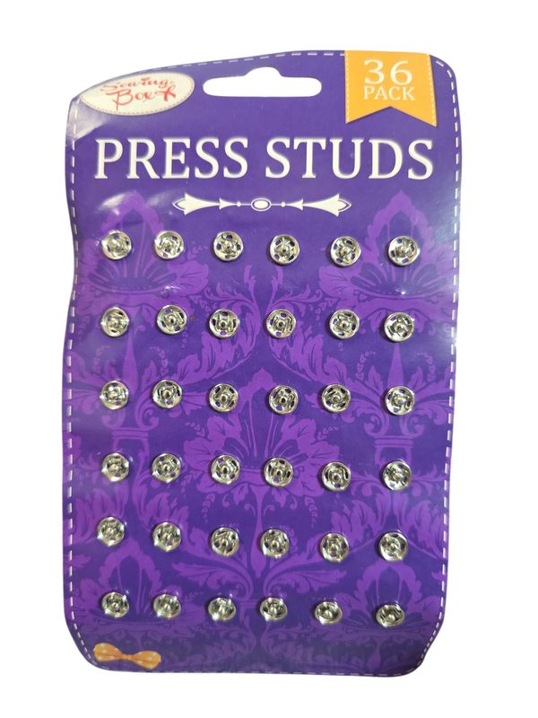 Sewing Box Press studs 36pk