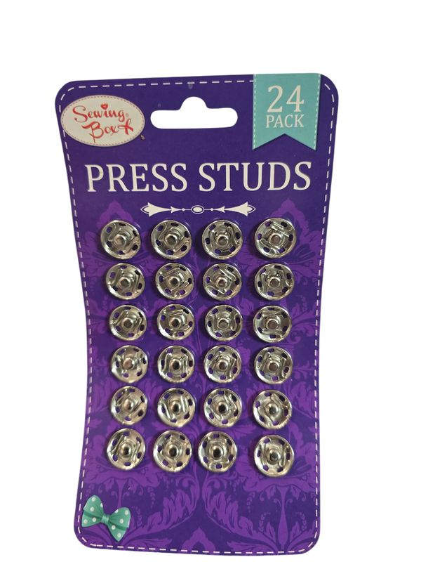 Sewing Box Press studs 24pk