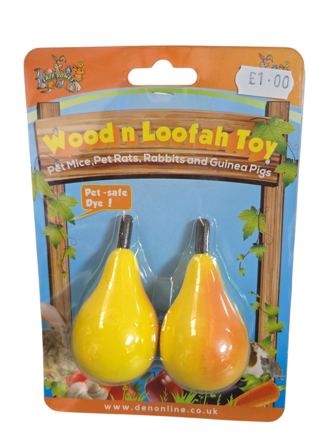 Lazy Bones Wood n Loofah Toy