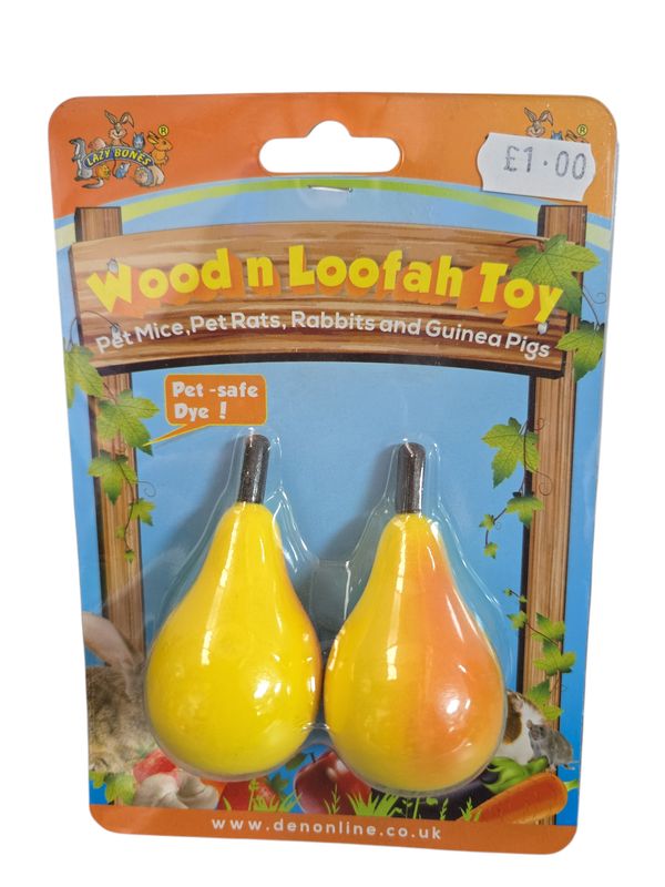 Lazy Bones Wood n Loofah Toy